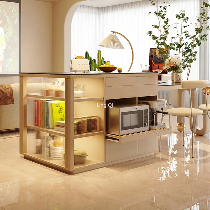Modern Nordic Dining Table Free Shipping Small Apartmen White Storage Lslands Transparent Rack Mesas De Jantar Kitchen Furniture
