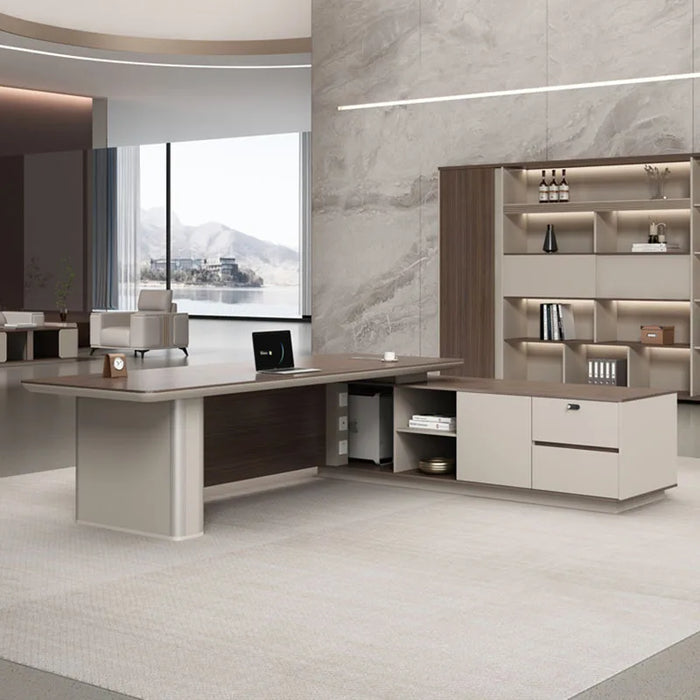 Luxury Executive Office Desk Drawers Writing Workbench Modern Office Desk Reception Scrivania Con Cassetti Home Furniture