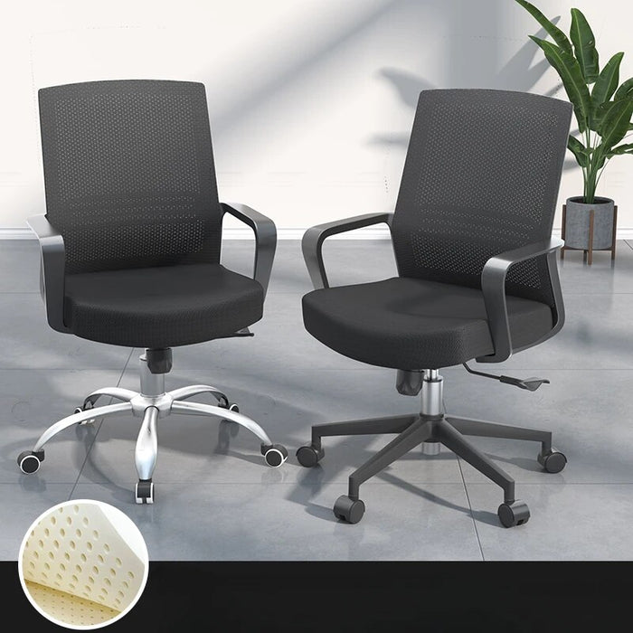 Wheels Ergonomic Relax Office Chair Back Rest Black Cheap Modern Office Chair Comfy Meditation Cadeira De Escritorio Furniture