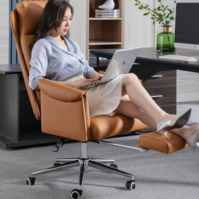 Free Shipping Floor Office Chairs Ergonomic Leather Seat Cushion Armchairs Waiting Fashion Silla Escritorio School Furniture