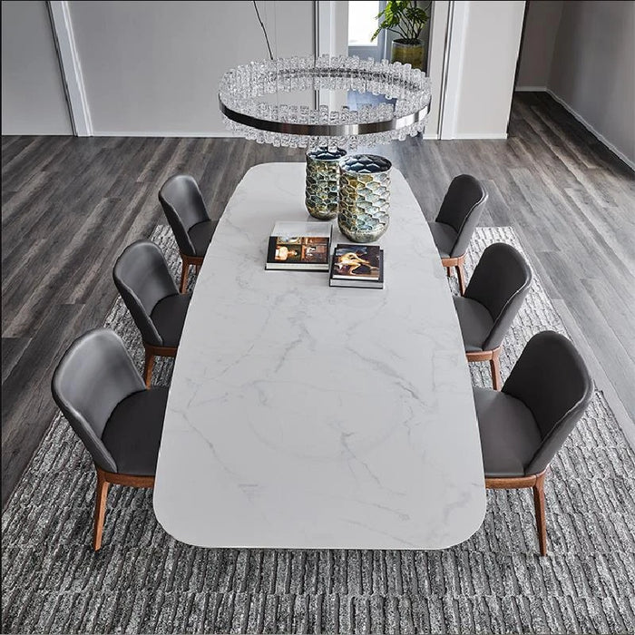 Console Italian Dining Tables Rectangular Desk Black Long Rock Board Kitchen Table Modern Hotel Office Simple Home Furniture