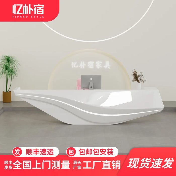 Paint yimei creativity yingbintai profiled FRP service high-end professional reception desk
