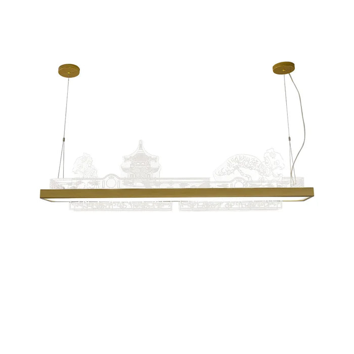 ANITA Modern Pendant Chandelier LED 3 Colors Chinese Gold Luxury Creative Hanging Lights Fixture For Dining Room Tea-house