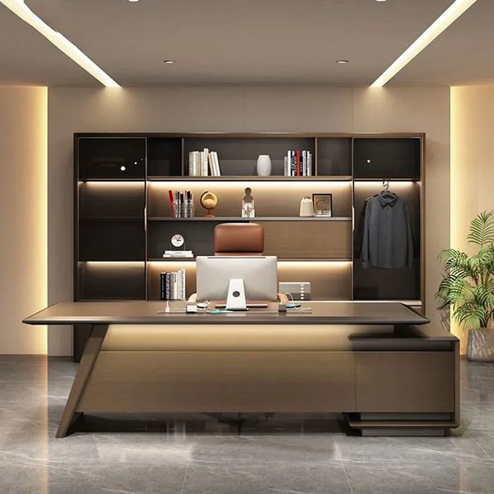 Modern Executive Office Desks Desktop Console Storage Corner Table Mainstays Conference Boss Work Table Mesa Escritorio Supplies