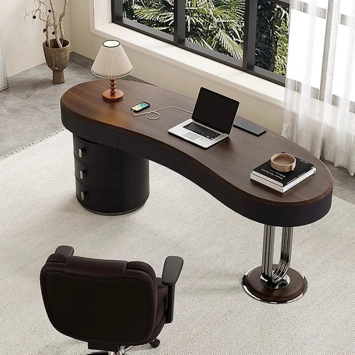 Manicure Nail Computer Table Office Modern Writing Study Gaming DeskComputer Vanity Executive Mesa Media Console Furniture