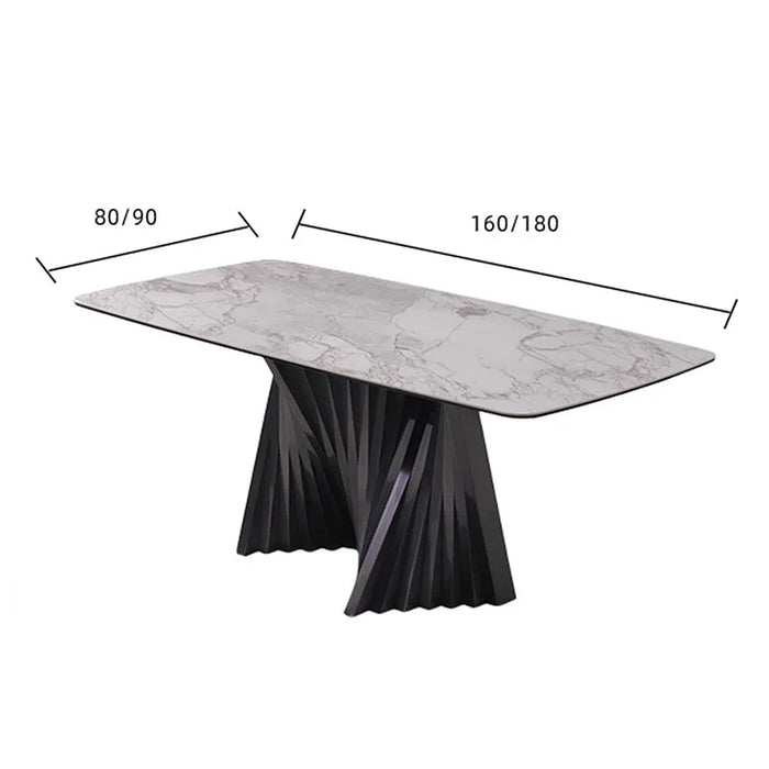 Luxury Modern Dining Table Waterproof Design Japanese Chair Dining Table Rectangle Industrial Mesa De Comedor Home Furniture