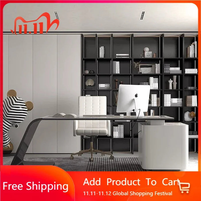 Study Computer Desk Organizer Standing Modern Writing L Shaped Office Desk Vanity Drawers Mesa De Escritorio Desk Accessories