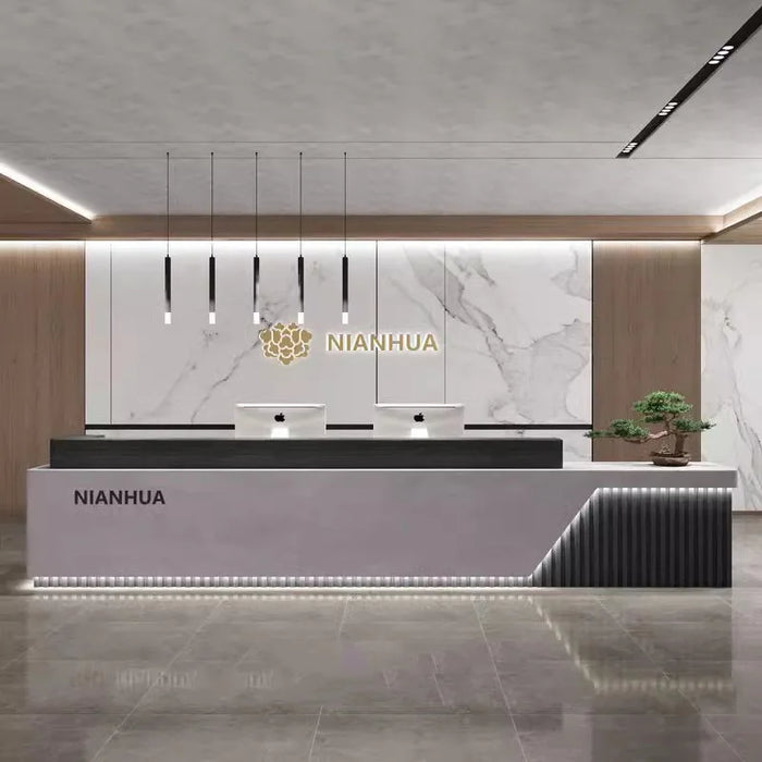Cashiers Reception Desk Counter Front Gaming Vanity Service Desk Lectern Executive Scrivania Ufficio Lavoro Salon Furniture
