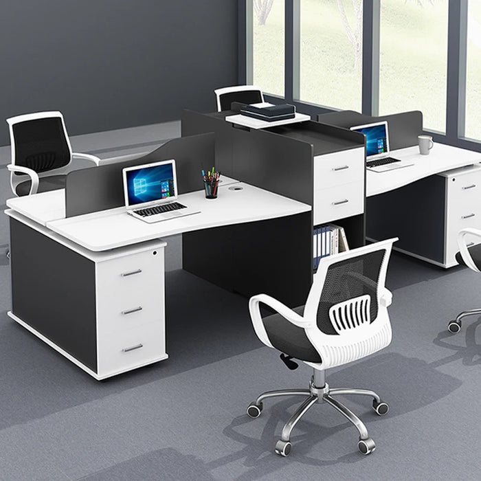 Office furniture, simple desk, chair, staff desk, screen, work desk, booth, staff table, 2/4/6/person seat