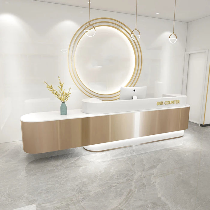 Salon Clothing Cash Bar Counter Retail Shop Hair Salon Reception Desk Executive Office Theke Rezeption Commercial Furniture