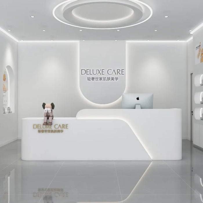 Barbershop Standing Register Reception Desk Accessories Conference Luxury Simple Reception Desk Modern Mostrador Store Furniture