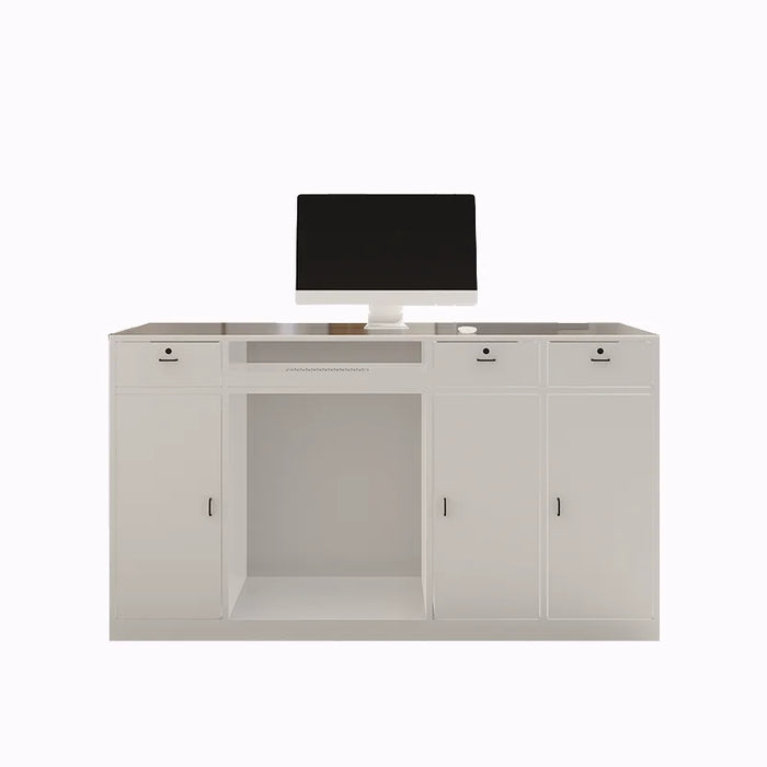Receptionist Pulpit Cash Counter Desk Restaurant Tables White Mobile Checkout Register Counter Pulpitos Retail Bureau Furniture