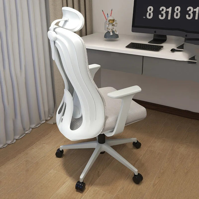 Adjustable Lumbar Design Office Chair Neck Support Pillow Elastic Floor Work Chair Mobile Soft Silla Giratoria Home Furniture