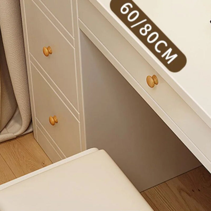 Fashion White Vanity Desk Stool Mirror Makeup Bedroom Commodes Vanity Desk Comfortable Armoires De Salon Garden Furniture Sets