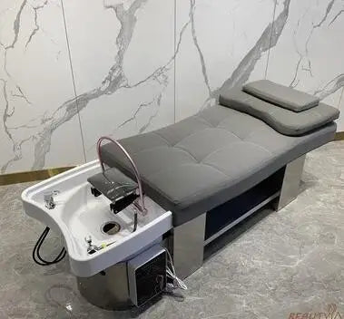 Hair salon shampoo bed hair salon Thai flat massage bed ceramic basin fumigation bed with water circulation