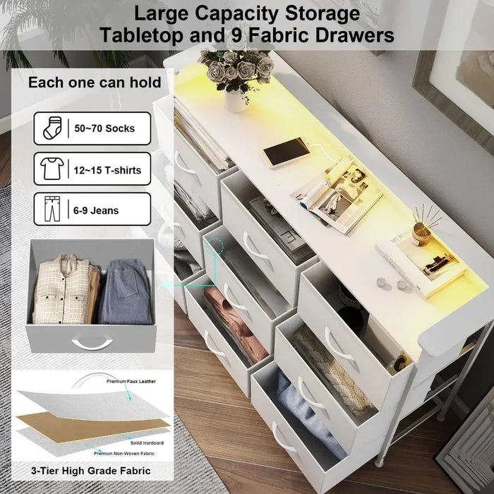 Bedroom furniture dresser Fabric dresser Drawers Toiletries Dresser Tall lockers