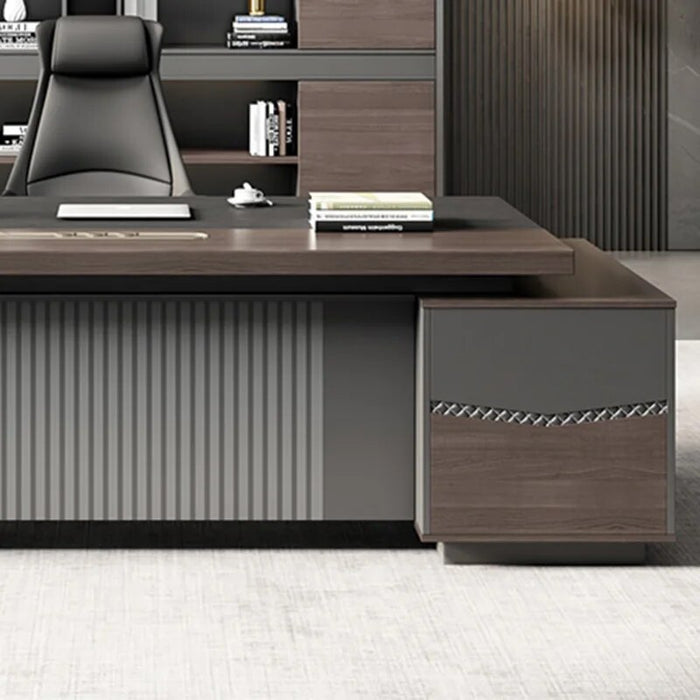 Reception Wooden Office Desks Keyboard Reception Storage Multifunctional Office Desks Writing Study Scrivania Angolare Furniture