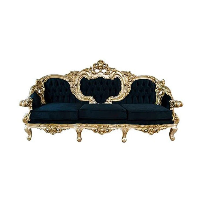 Classic Antique Living Room Furniture French Style Golden Wooden Sofa Set Royal Victorian Furniture Sofa Set