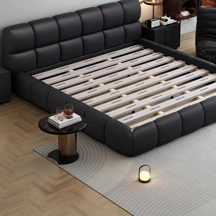 Designer Black Luxury Double Bed Modern High End Headboards Frames Double Bed King Human Muebles Para Dormitorio Furniture