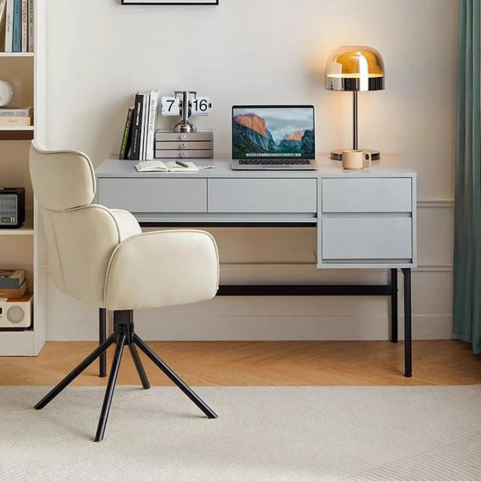Shelf Luxury Office Desk European Setup Floor Metal Legs Bedroom Computer Desks Study Writing Escritorios De Ordenador Furniture