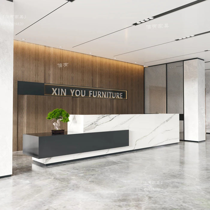 Clinic Modern Reception Desks Table Office Checkout Advisory Hotel Reception Desks Commercial Mesa Escritorio Modern Furniture