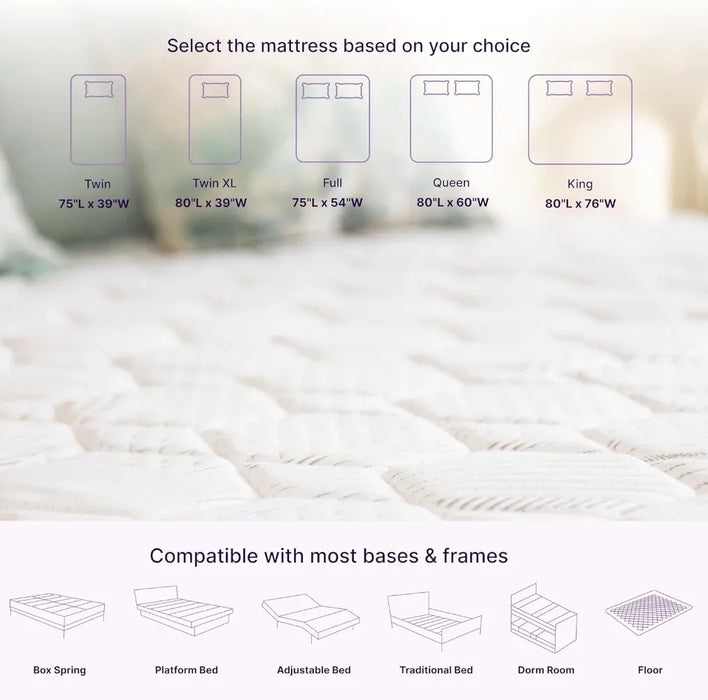 NapQueen Queen Mattress 12 Inch Victoria Gel Infused Pocket Spring and Memory Foam Mattress Queen Size Mattress Bed in a Box