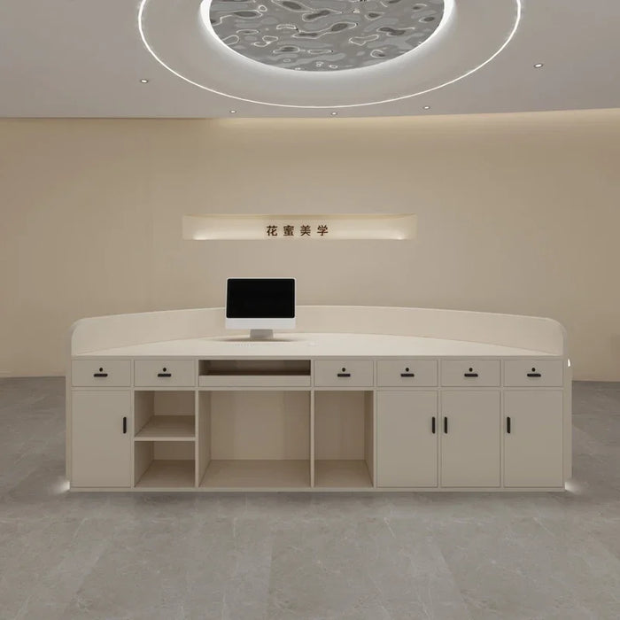 Banco Simple Standing Reception Desk Store Console Front Desk Cabinet Reception Desk Cashier Table Mostrador Room Furniture