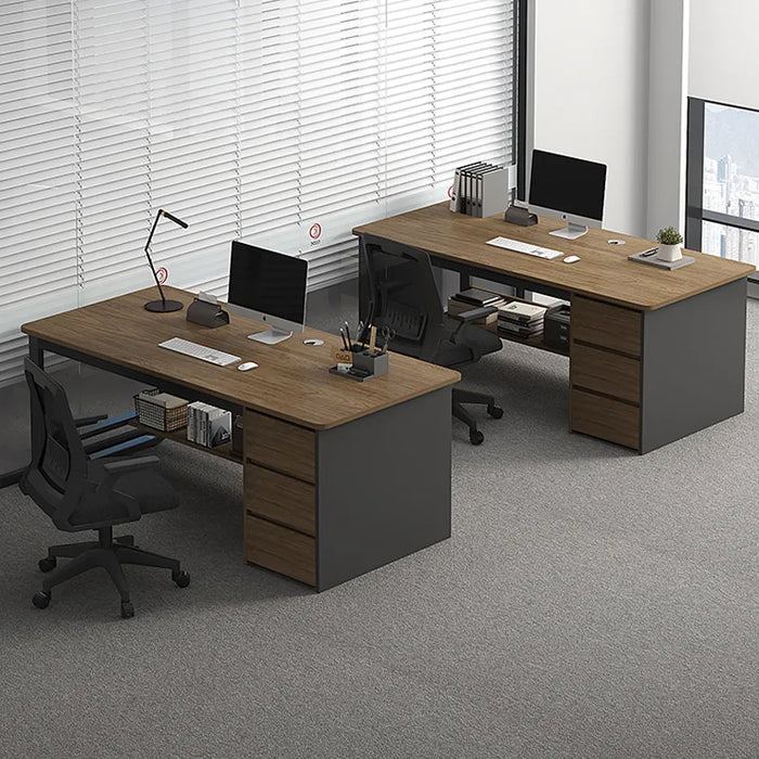 Single Commercial Office Desks - Boss Employee Write Workbench - Office Desks Computer Drawers - Escritorios Work Furniture QF50OD