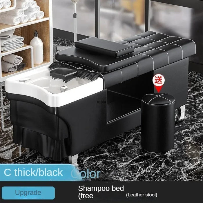Water Circulation Shampo Chair Therapy Comfort Shower Head Massage Hair Wash Bed Lounge Silla Peluqueria Salon Furniture MQ50SC