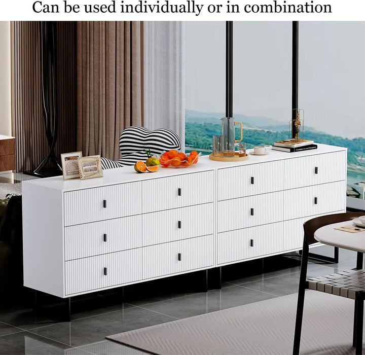 5/6 Drawer Dresser for Bedroom, Large Double Dresser with Wide Drawers, Modern Chest of Drawers,Storage Organizer Dresser