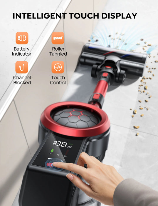 BUTURE 33KPa 450W Cordless Wireless Handheld Vacuum Cleaners for Pet Home Appliance 1.2L Dust Cup Removable Battery