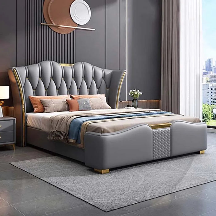 Space Saving Marriage Bed King Size European Multifunctional Lounge Bed Modern Luxury Cama De Casal Luxuosa Hotel Furniture