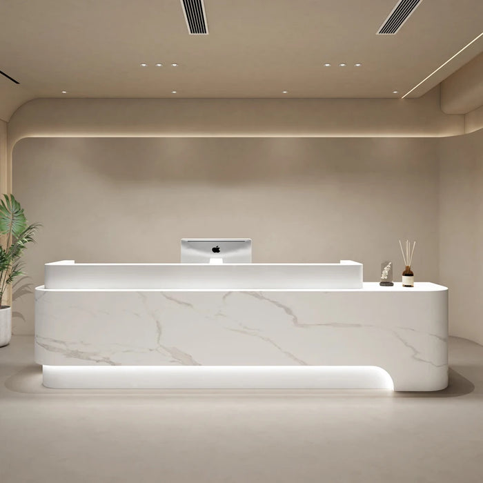 Checkout Front Desk Reception Counter Office Hotel Front Desk Beauty Salon Spa Modern Comptoir De Caisse Boutique Shop Furniture