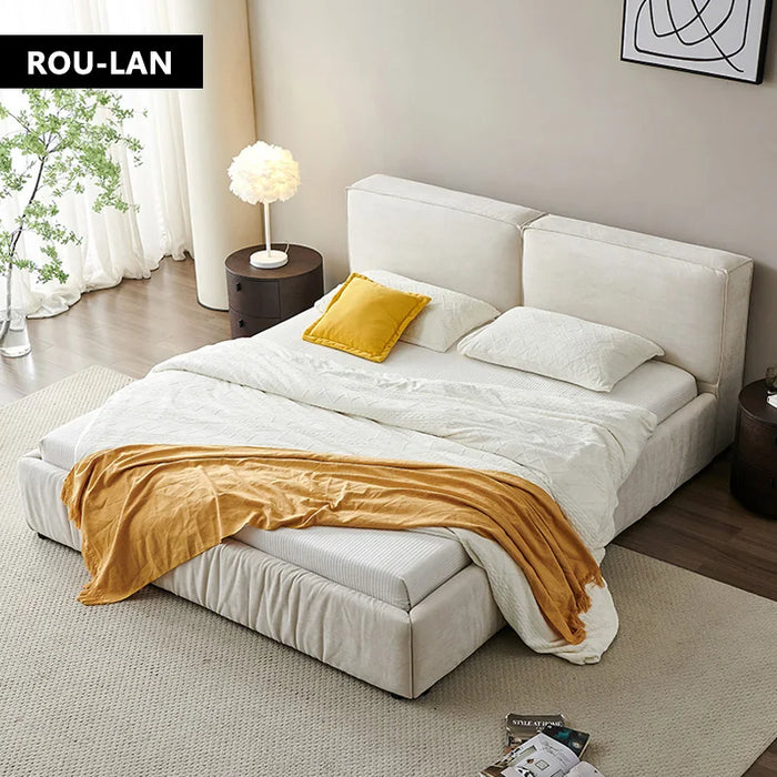 Modern Minimalist Soft Bed Leather Bed High-end Modern Leather Master Bedroom Light Luxury Double Bed