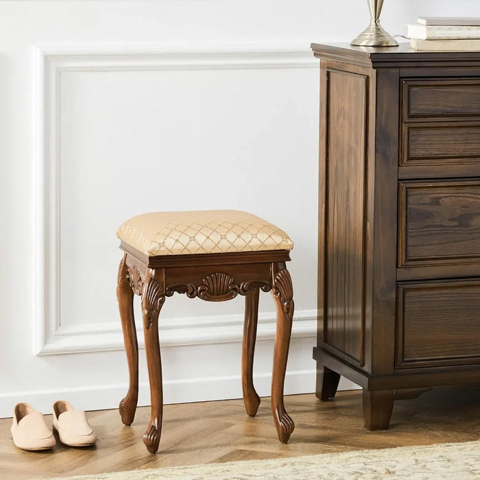 Stool Walnut Makeup Chair Vanity Stool Bedroom Bench Free Shipping Living Room Furniture Home