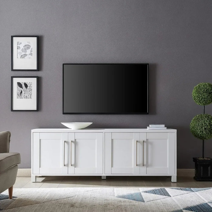 TV cabinet, for white up to 80 inches, living room TV stand, white