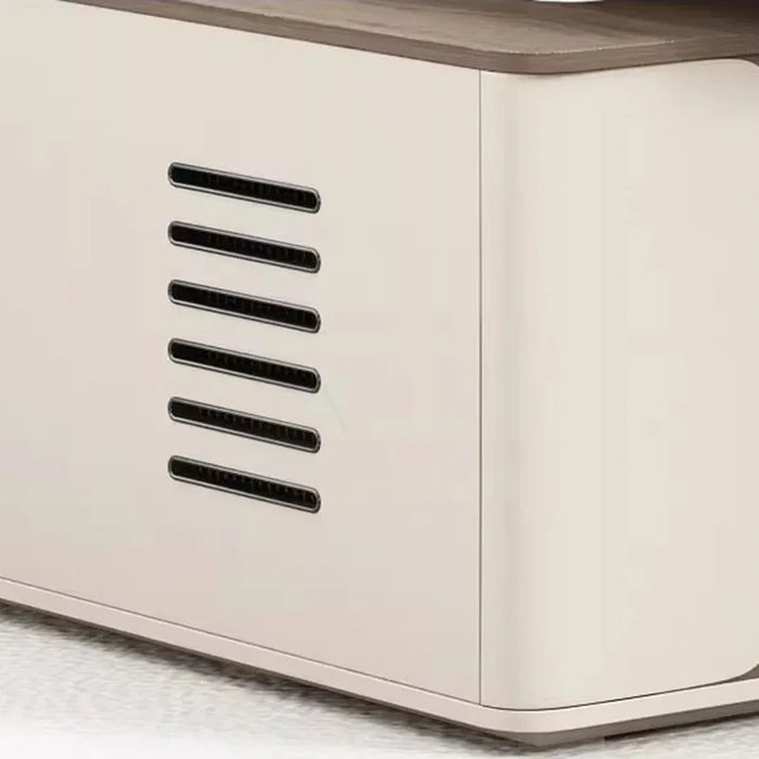 Executive Office Desk Modern L Shaped Organizer Wooden Standing Console Computer Desk Table Drawers Escritorio Office Furniture