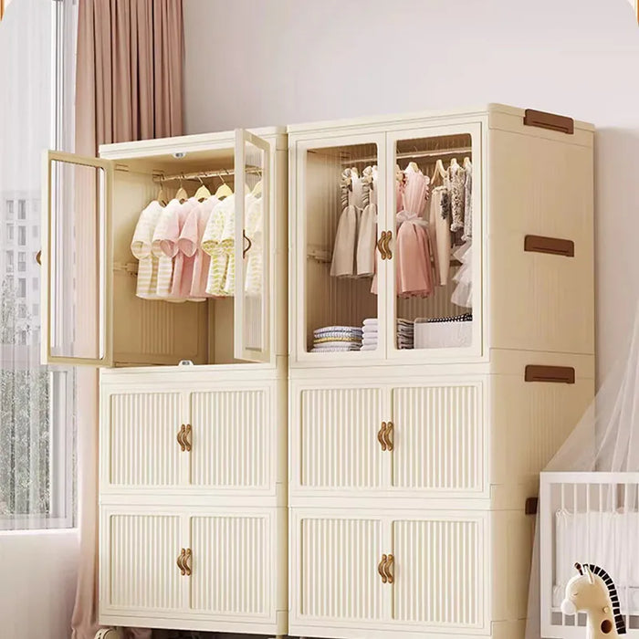 Kids Baby Wardrobe Modern Nordic Hanging Hotel Bedroom Wardrobe Organizer Display Armario Plegable Para Ropa Bedroom Furniture