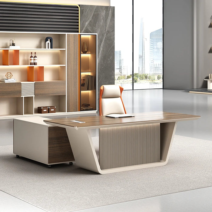 Storage Drawers Office Desk Standing Luxury Desktop Writing Office Desk Meeting Scrivania Ufficio Lavoro Office Furniture