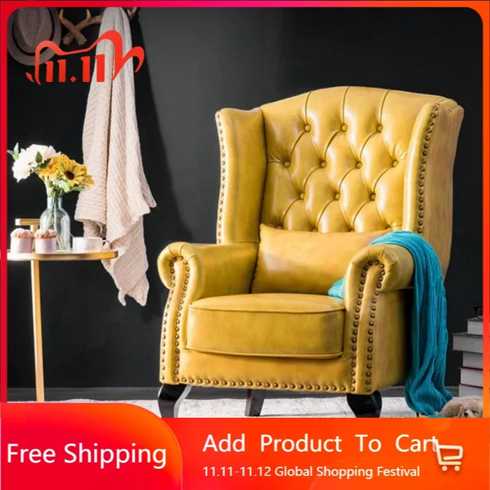 Accent Lazy Living Room Sofas Modern Luxury Nordic Living Room Sofas Pu Leather Outdoor Muebles Hogar Home Furniture YN50LRS
