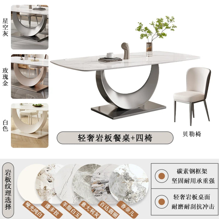 Luxury Conference Dining Tables Study Hotel Restaurant Bar Dining Tables Eating Office Mesas De Jantar Home Furniture WJ20XP