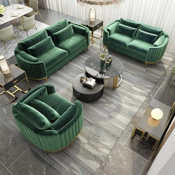 Nordic Hotel Household Sectional Fabric 3 Seat Sofa Upholstered Armchair Custom Color Living Room Furniture Couch For Big House