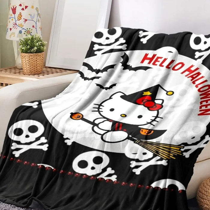 Hello Kitty Halloween Flannel Blanket