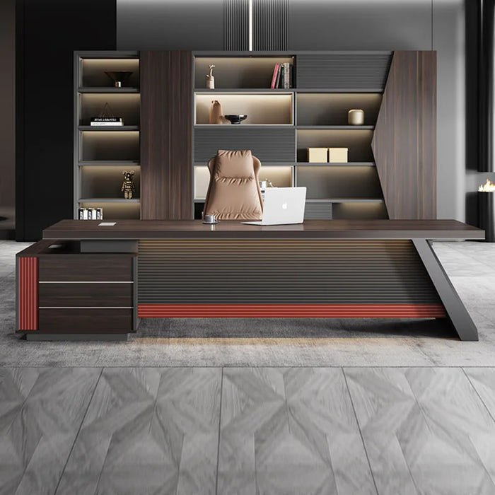 Drawers Office Desk Executive Storage Conference Luxury Work Table Workstation Bedroom Scrivania Ufficio Lavoro Home Furniture