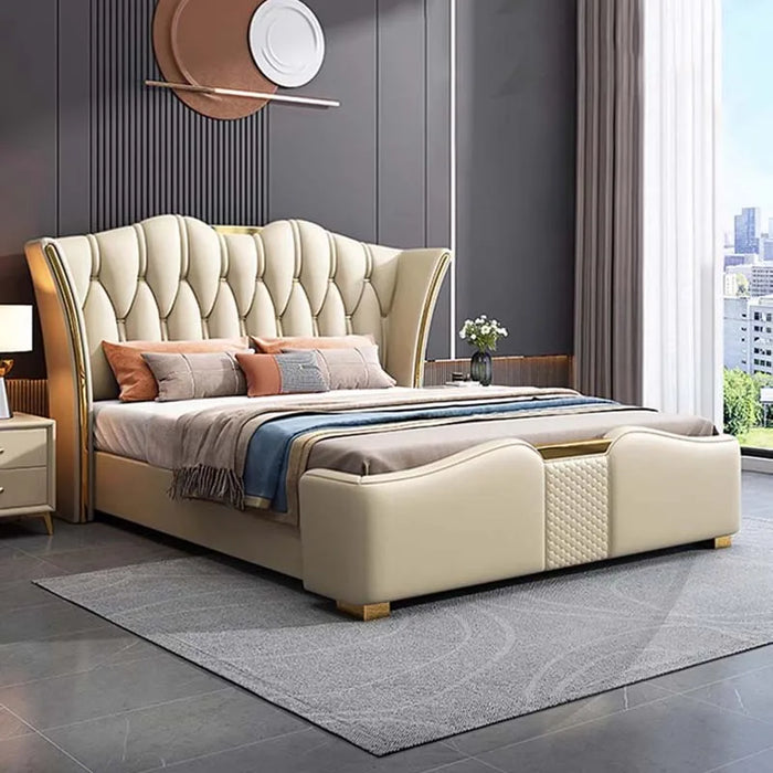 Space Saving Marriage Bed King Size European Multifunctional Lounge Bed Modern Luxury Cama De Casal Luxuosa Hotel Furniture