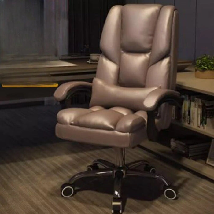 Leather Executive Relax Office Chair Fancy Comfortable Blue Lazy Ergonomic Office Chair Gaming Comfy Silla De Oficina Furniture