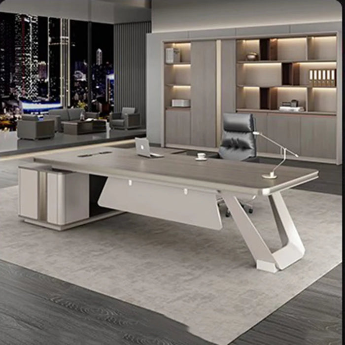 Boss Desk Minimalist Modern Office Furniture Desk President Supervisor Manager Office Business Desk And Chair Combination