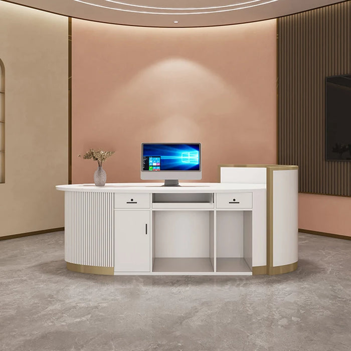 Salon Clothing Front Desk Reception Counter Register Bar Supermarket Counter Retail Shop Mostrador Oficina Commercial Furniture