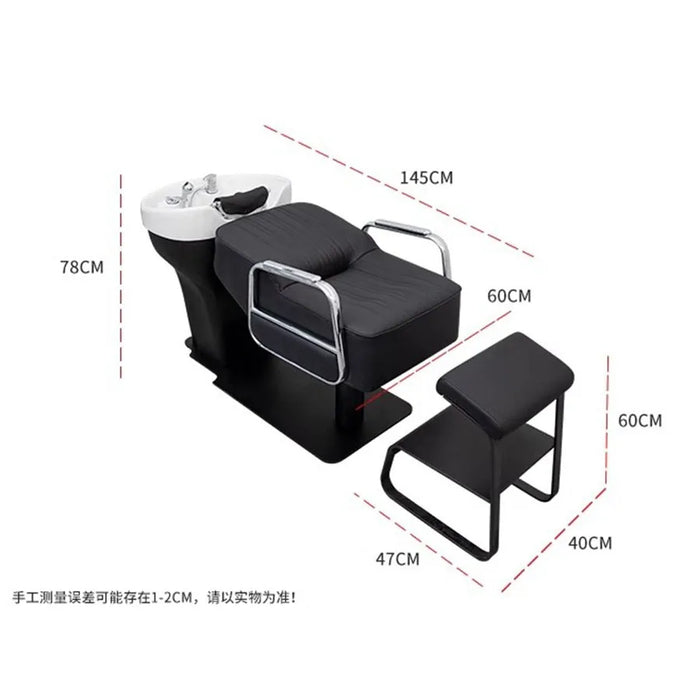 Professional Shampoo Chair Stylist Luxury Head Spa Bed Shampoo Chair Basin Wash Hair Salon Reclining Relaxing Cadeiras Furniture