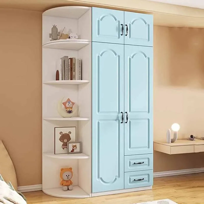 Modern Bedroom Wardrobe Nordic Cube Clothing Organizer Korean Style Wooden Wardrobe Minimalist Summer Ropero Trendy Furniture